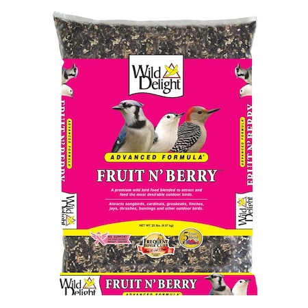 Wild Delight Wild Delight Fruit N Berry Assorted Species Sunflower Seeds Wild Bird Food 20 lb 365200
